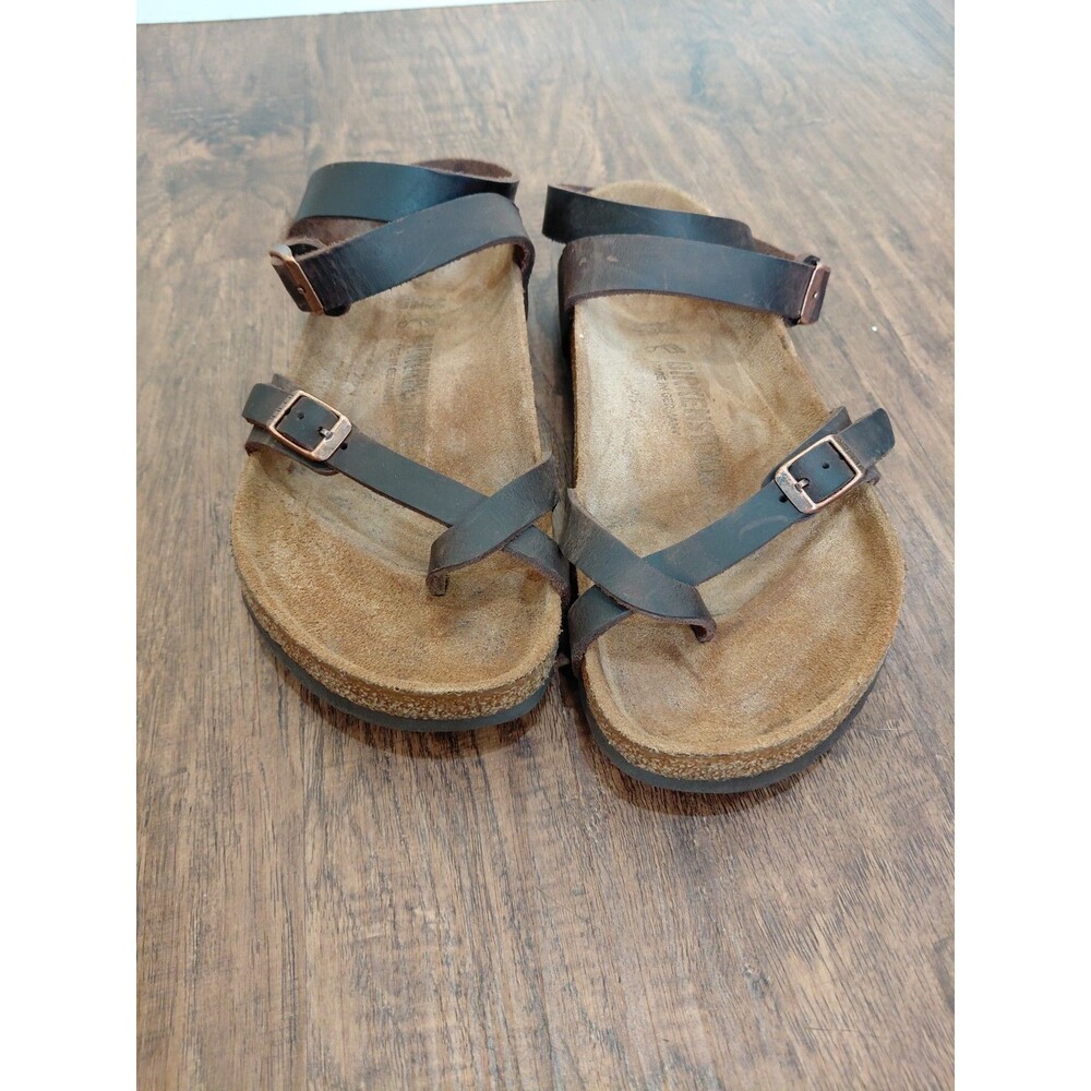 Birkenstock Yara Sandals – Oiled Leather, Habana Brown,Women Size 39EU 8US Regul - Picture 12 of 12